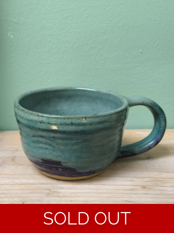 Turquoise Drape Mug